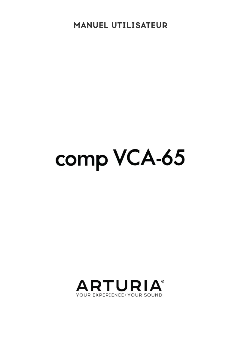Image de la première page du manuel de l'appareil Comp VCA-65