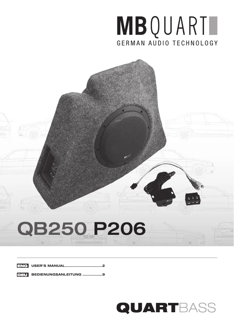 Page n°1 - Manuel utilisateur MB Quart QB250 P206