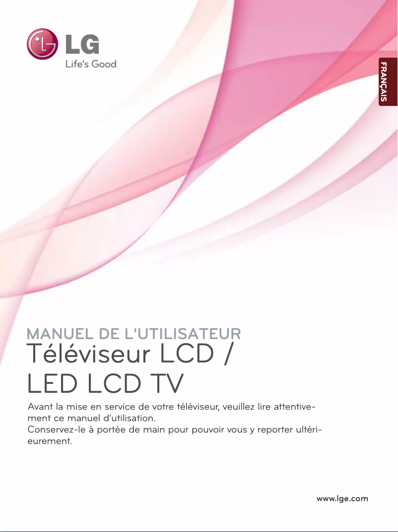 Page 1 de la notice Manuel utilisateur LG 22LD350