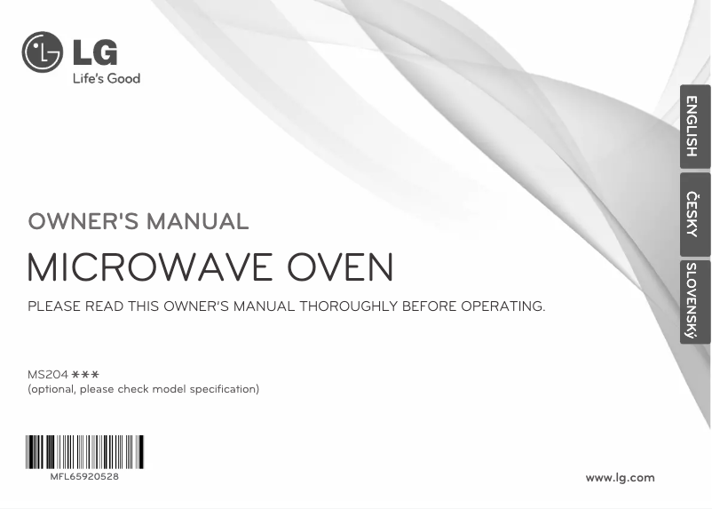 Página 1 del manual Manual de usuario LG MS2043HAS