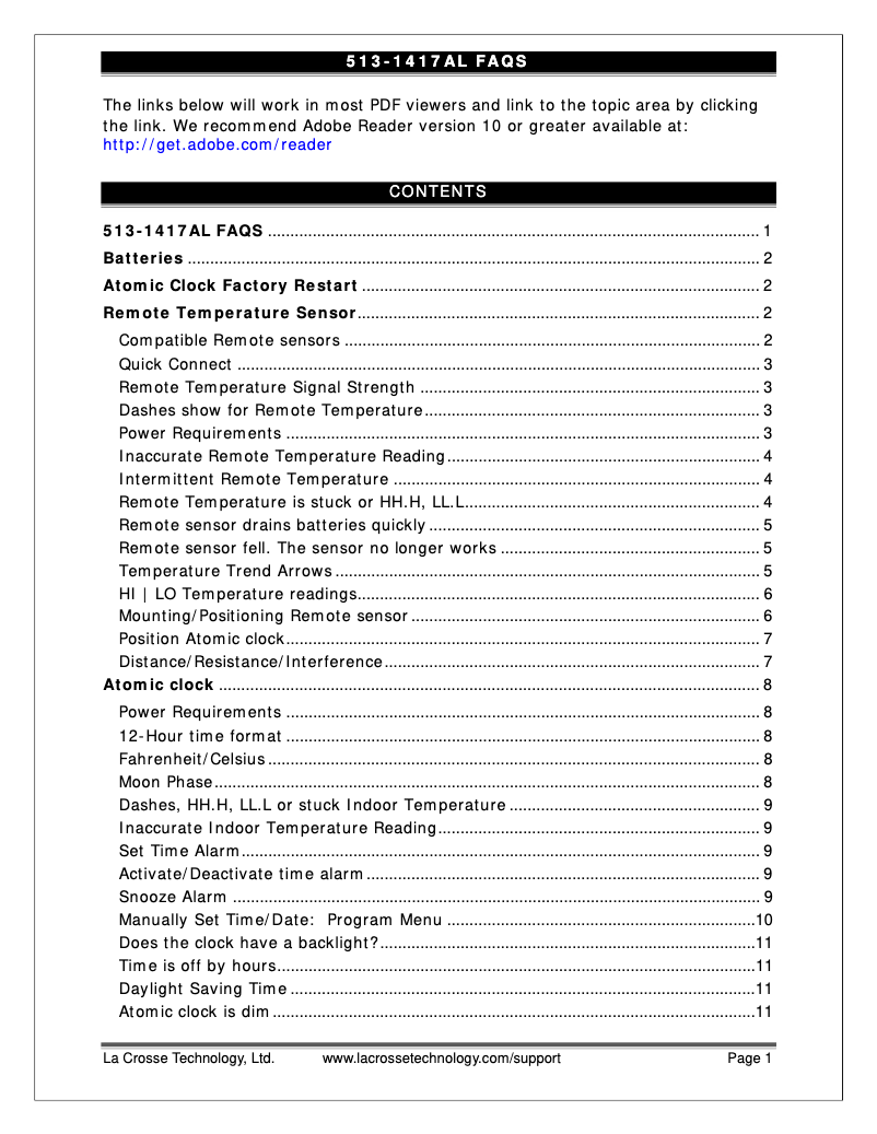 Imagen de la primera página del manual del dispositivo 513-1417AL