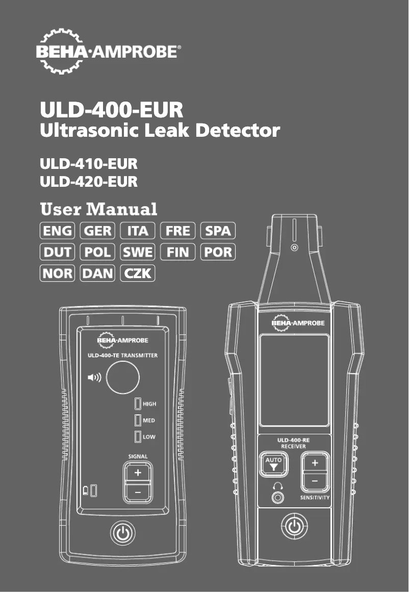 Page 1 of the manual User Manual Beha-Amprobe ULD-410-EUR