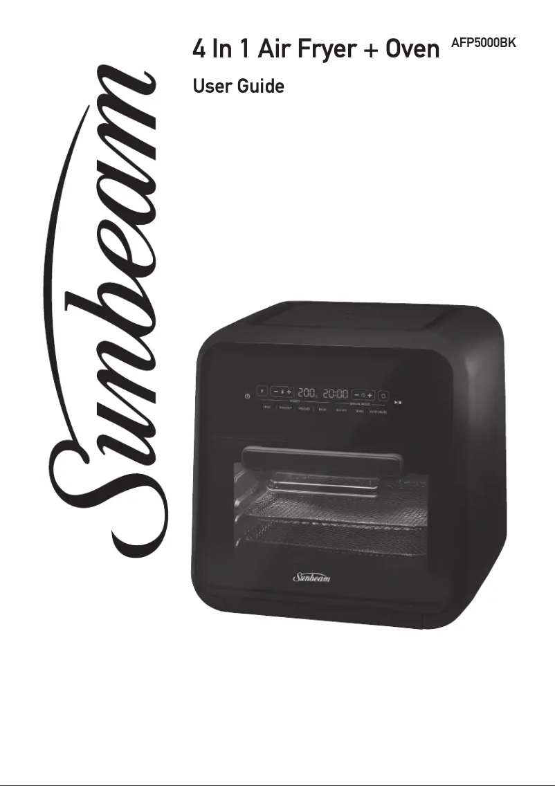 Page 1 de la notice Manuel utilisateur Sunbeam AFP5000BK