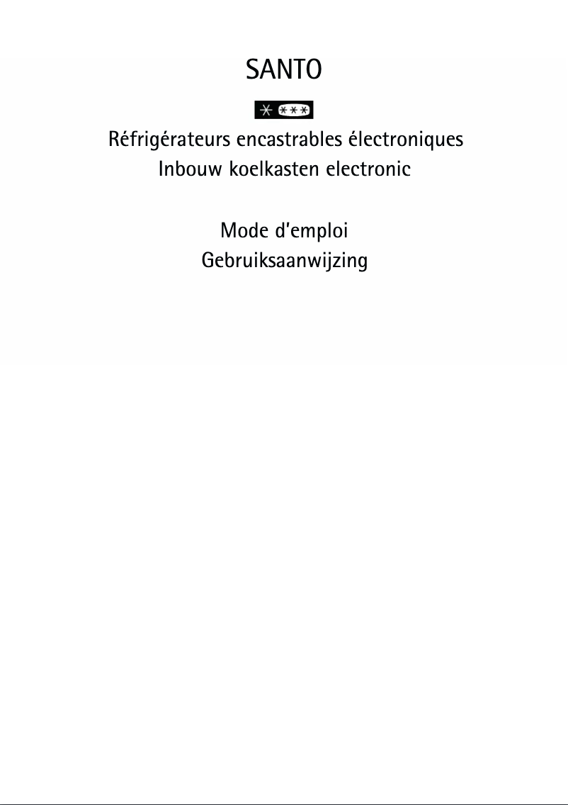 Page n°1 - Manuel utilisateur AEG Santo Z91240I