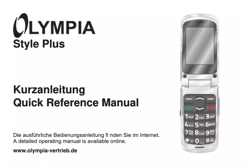 Image de la première page du manuel de l'appareil Style Plus