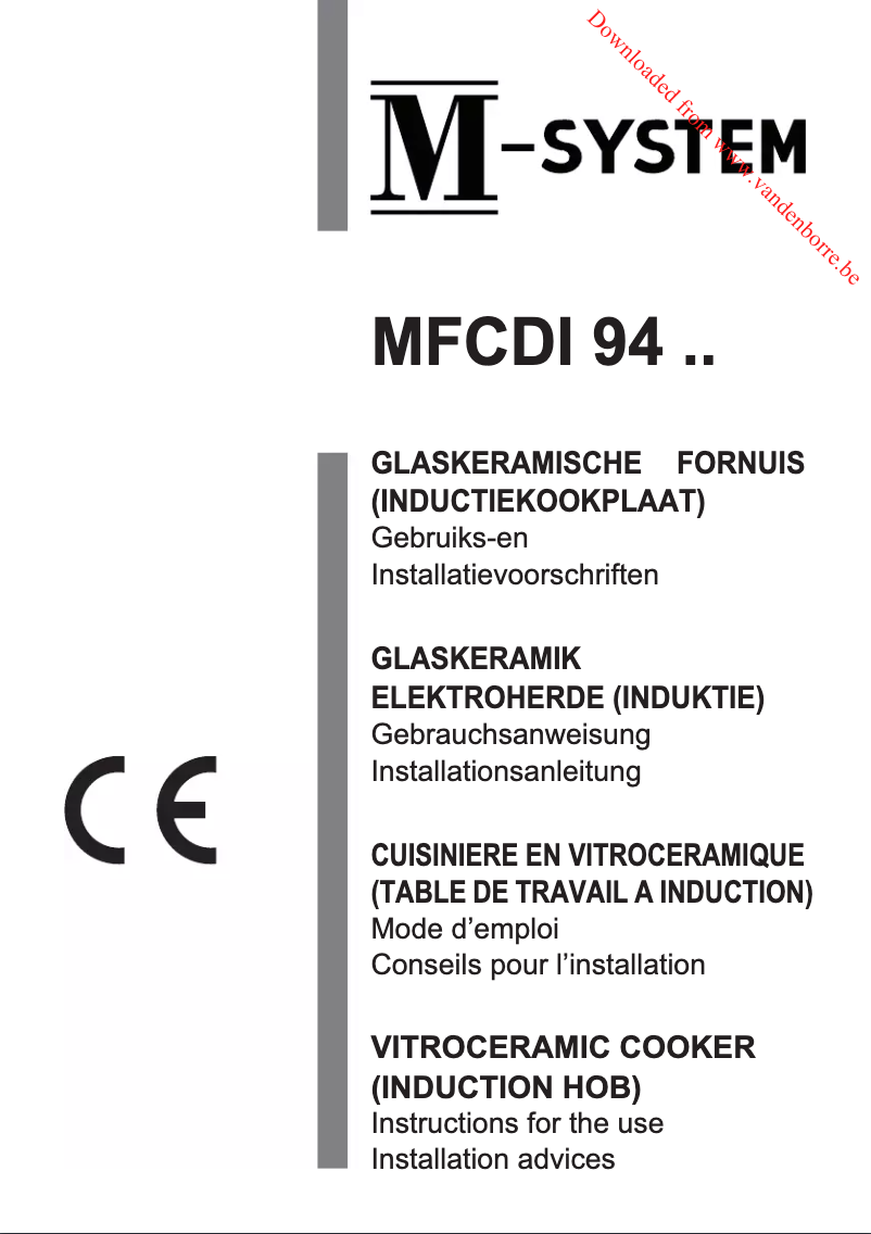 Image de la première page du manuel de l'appareil MFCDI94AN