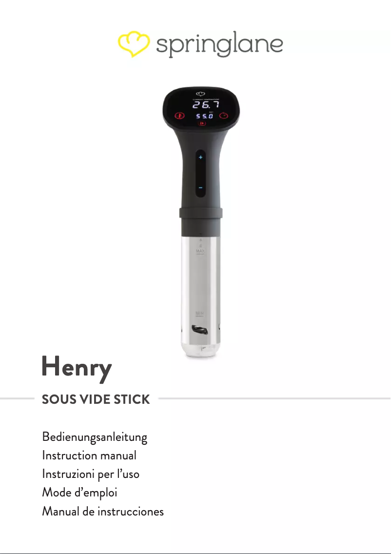 Page n°1 - Manuel utilisateur Springlane Henry