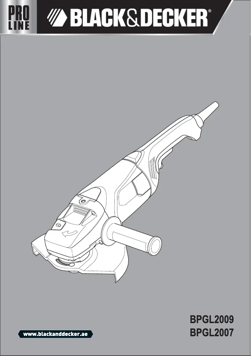 Image de la première page du manuel de l'appareil BPGL2009