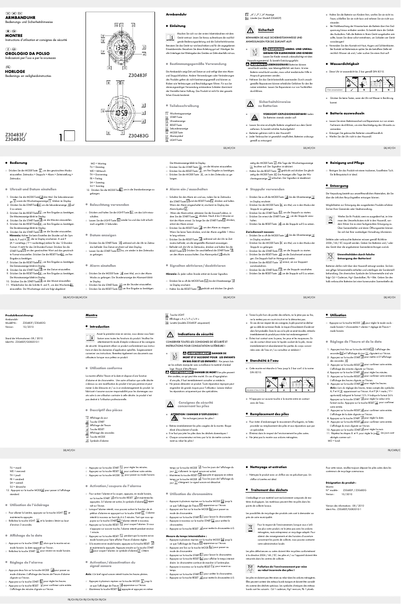 Image de la première page du manuel de l'appareil IAN 56449