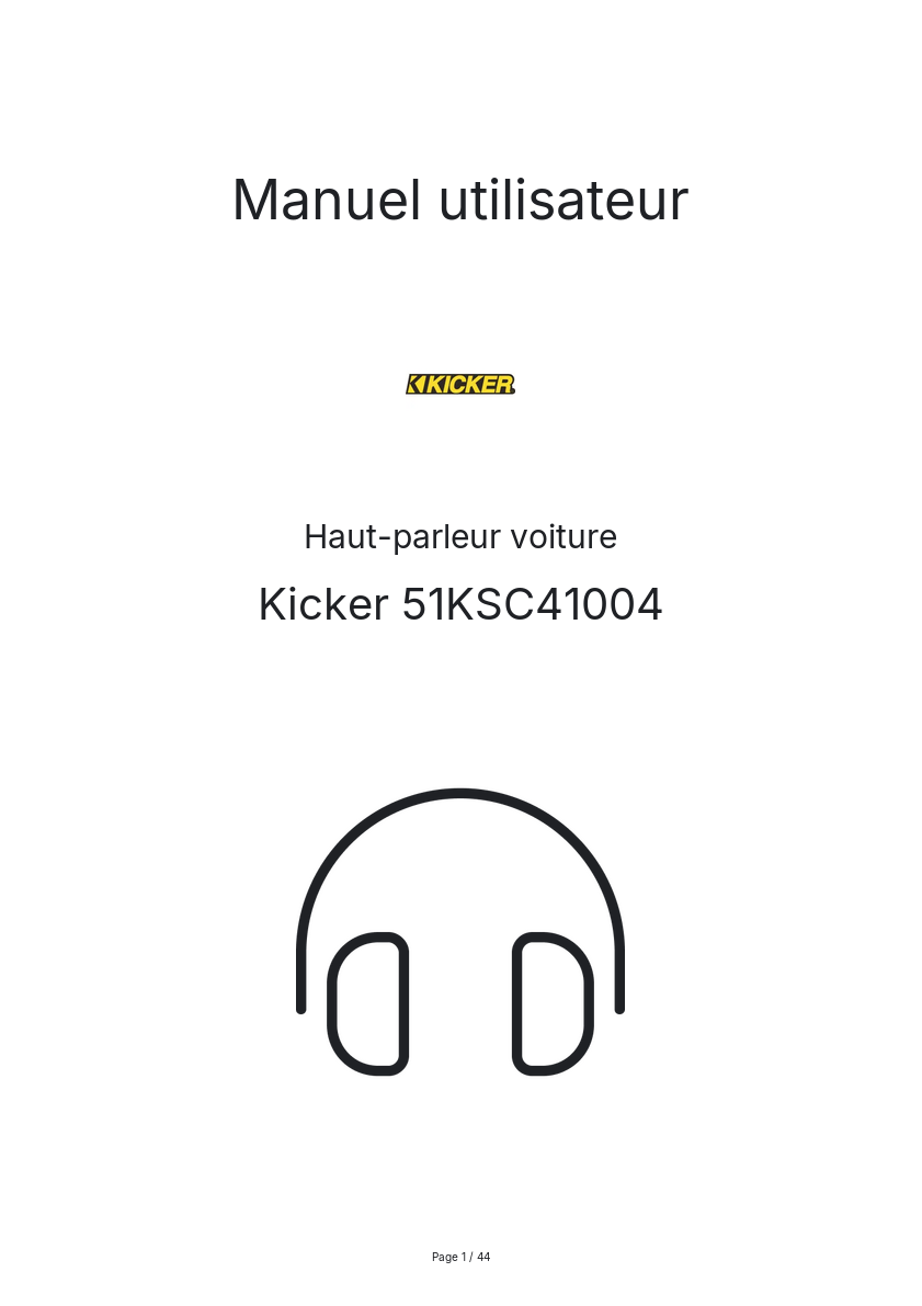 Image de la première page du manuel de l'appareil 51KSC41004