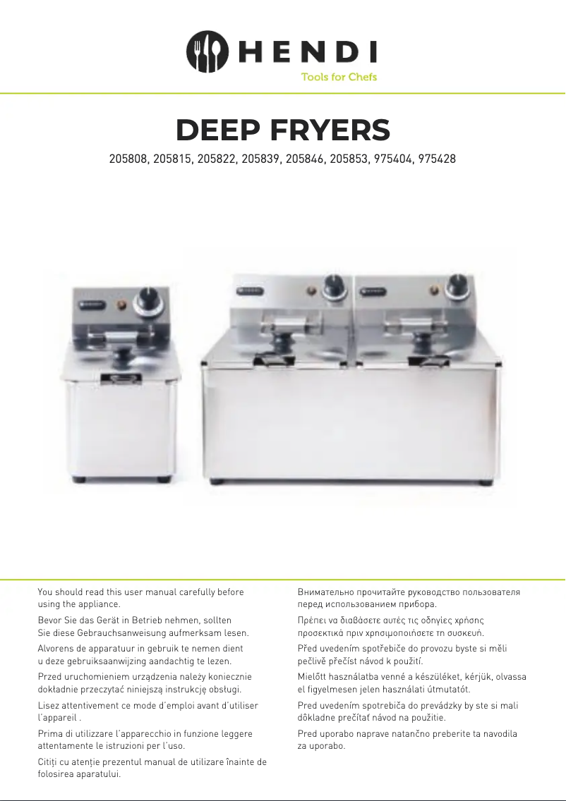 Page n°1 - Manuel utilisateur Hendi 205846