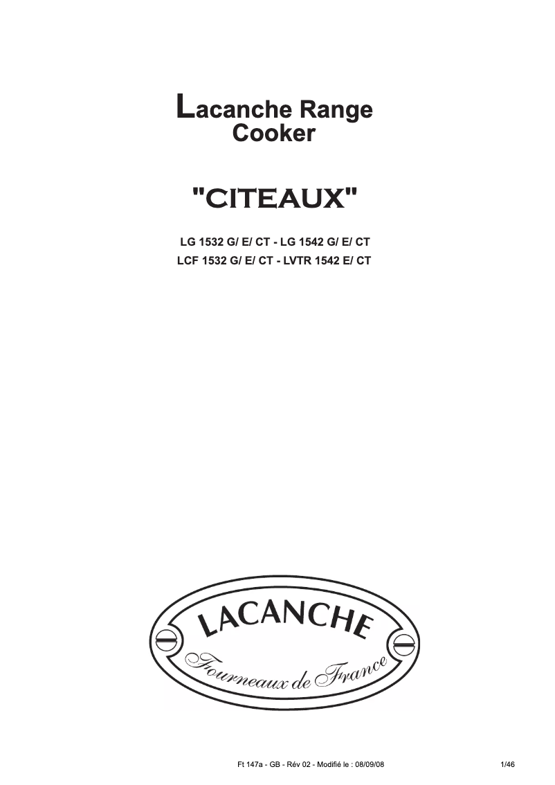 Image de la première page du manuel de l'appareil LCF 1532