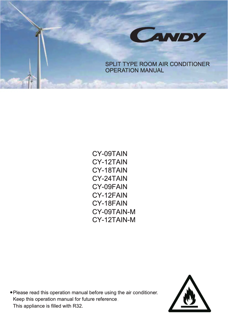 Image de la première page du manuel de l'appareil CY-09TAIN