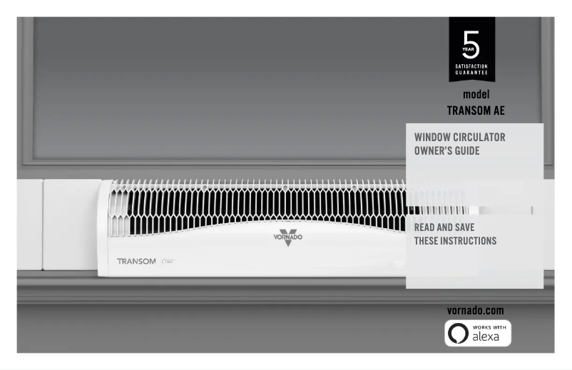 Página 1 del manual Manual de usuario Vornado TRANSOM AE