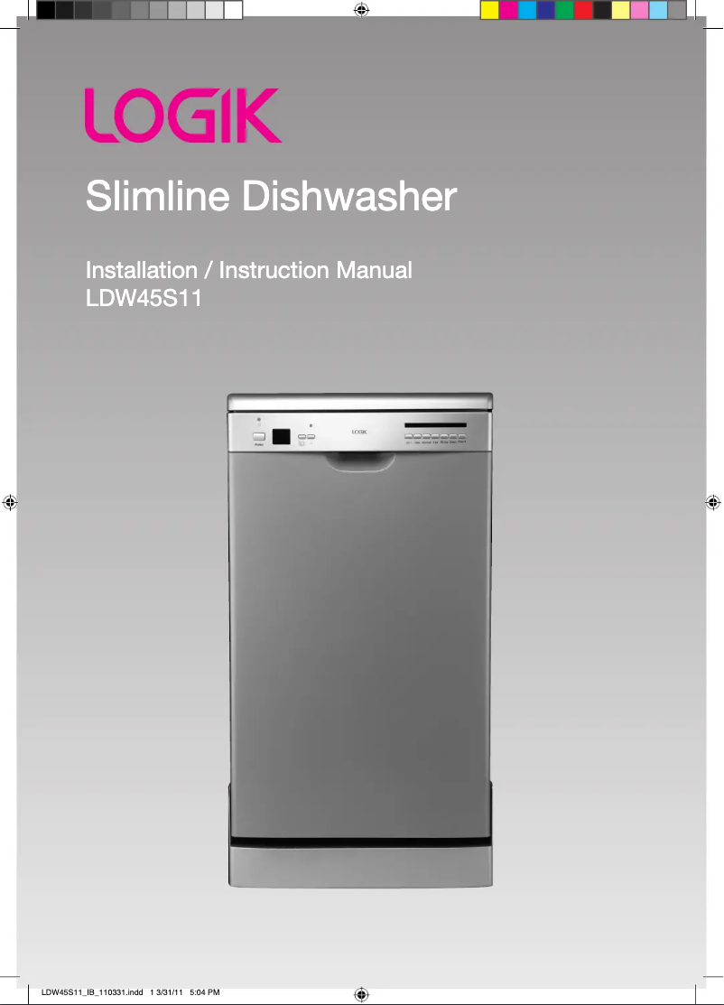 Page 1 de la notice Manuel utilisateur Logik LDW45S11