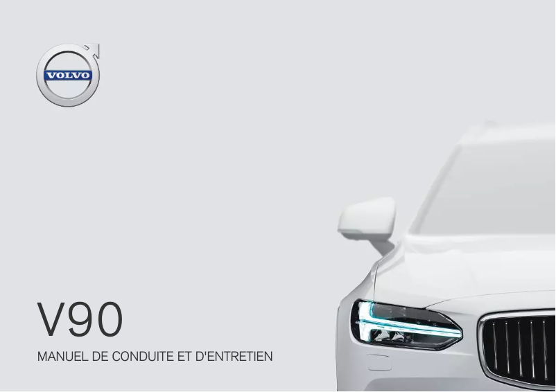 Page 1 de la notice Manuel utilisateur Volvo V90 (2018)