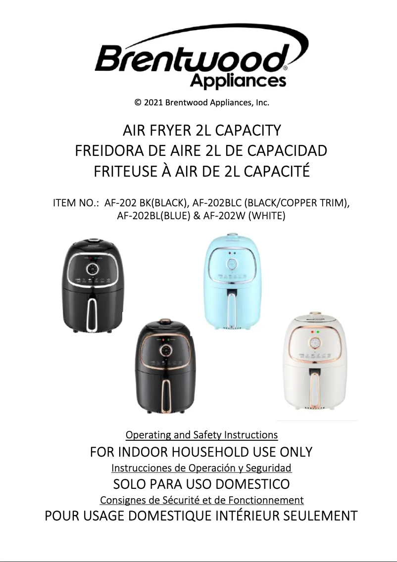 Image de la première page du manuel de l'appareil AF-202W