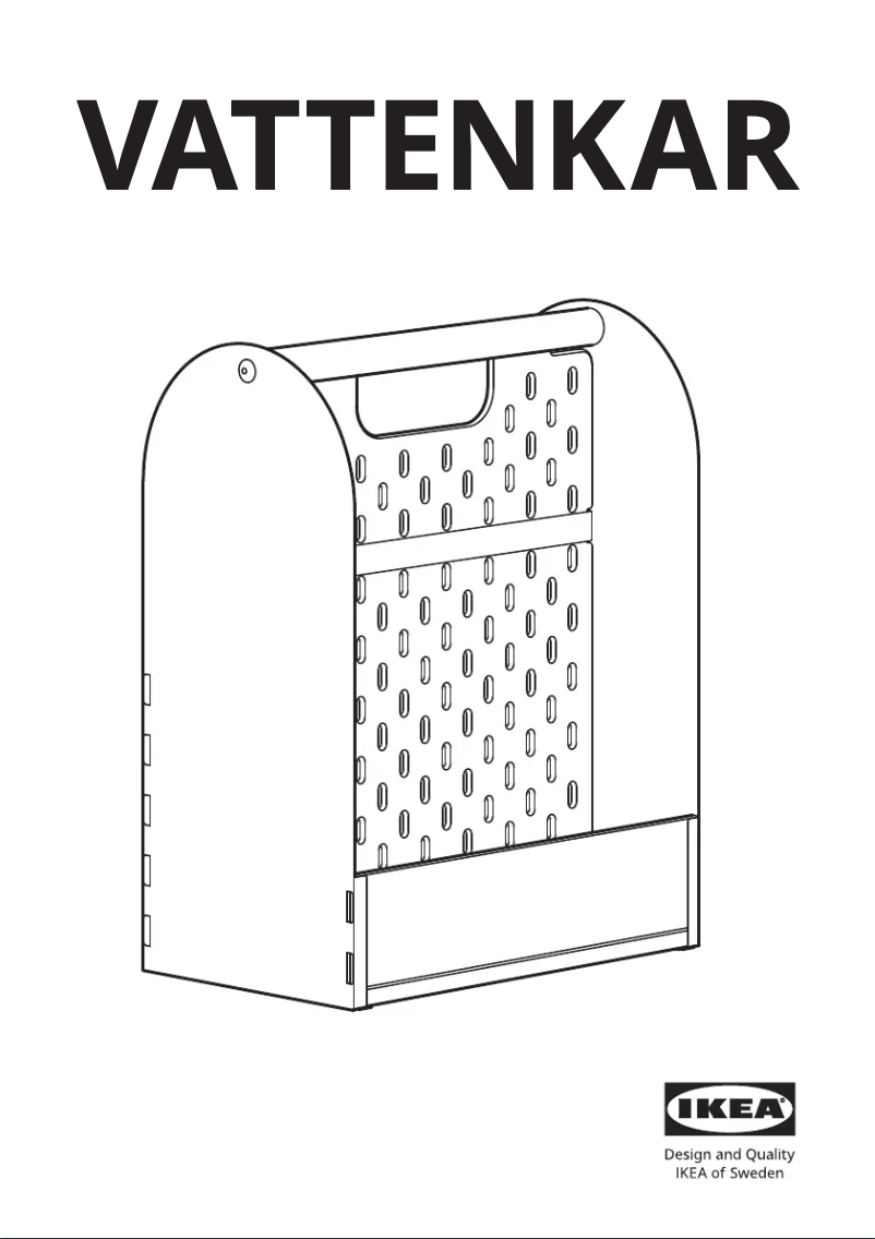 Page 1 de la notice Manuel utilisateur Ikea VATTENKAR 805.486.61