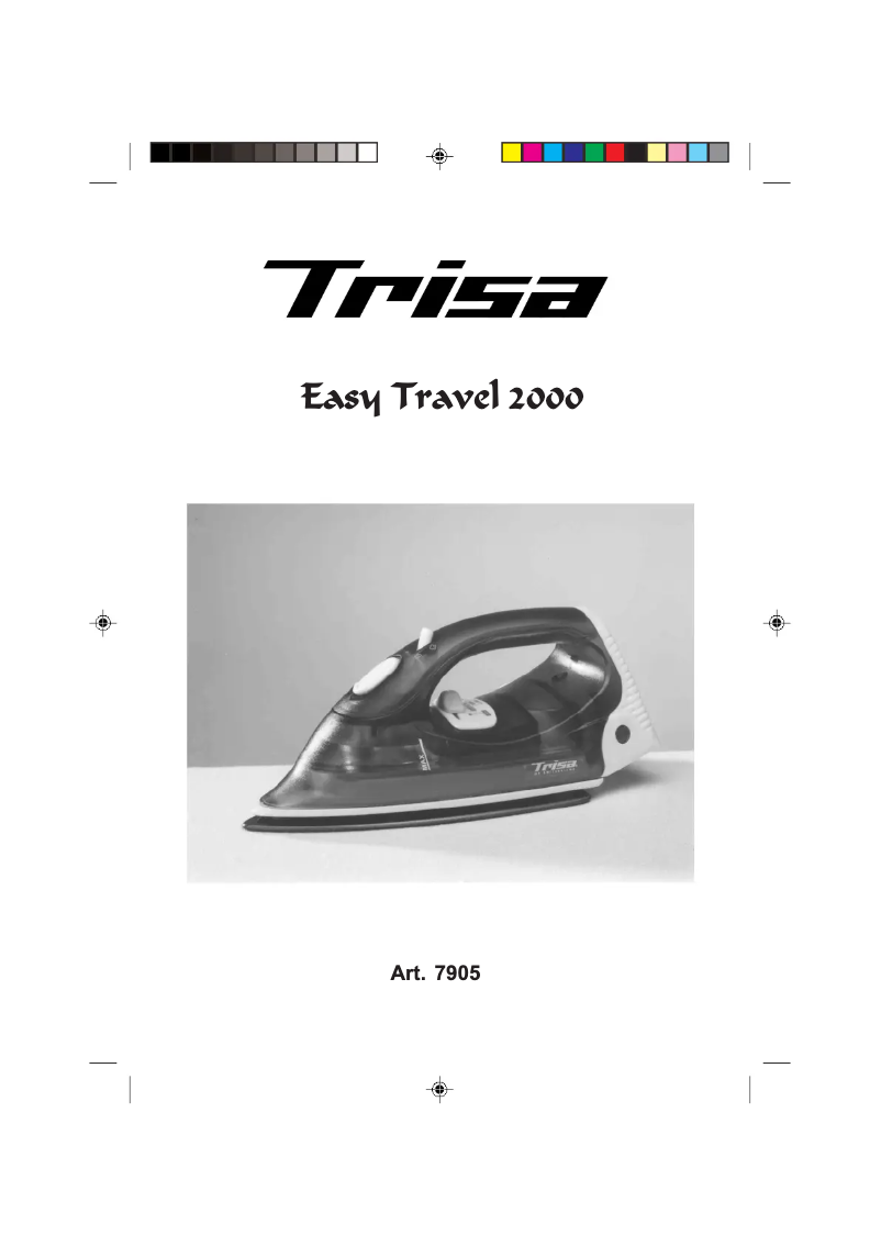 Page 1 de la notice Manuel utilisateur Trisa Easy Travel 2000