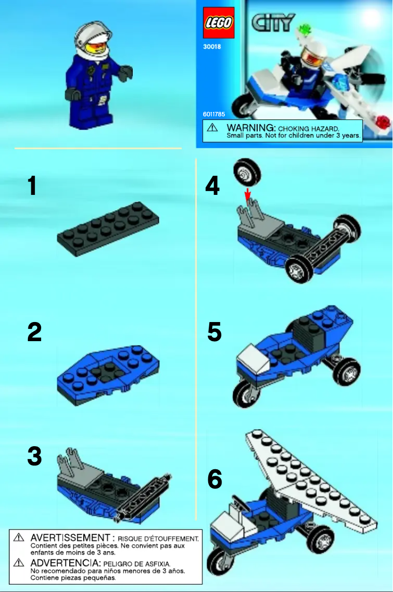Page n°1 - Manuel utilisateur Lego Police Plane