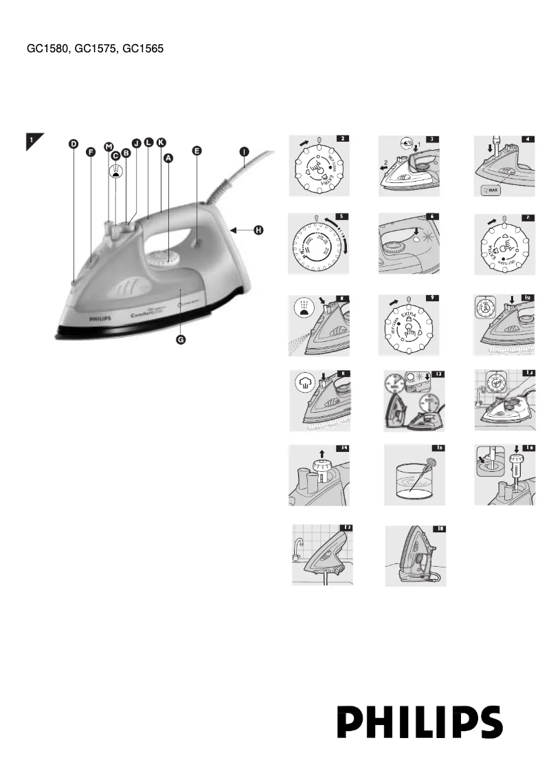 Page n°1 - Manuel utilisateur Philips Comfort GC1580