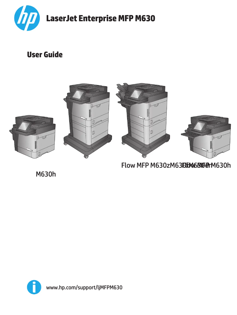 Page 1 de la notice Manuel utilisateur HP LaserJet Enterprise M630hm