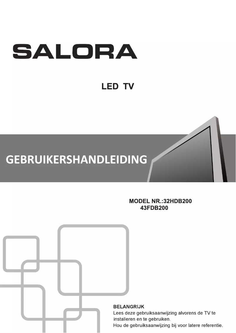 Image de la première page du manuel de l'appareil 32HDB200
