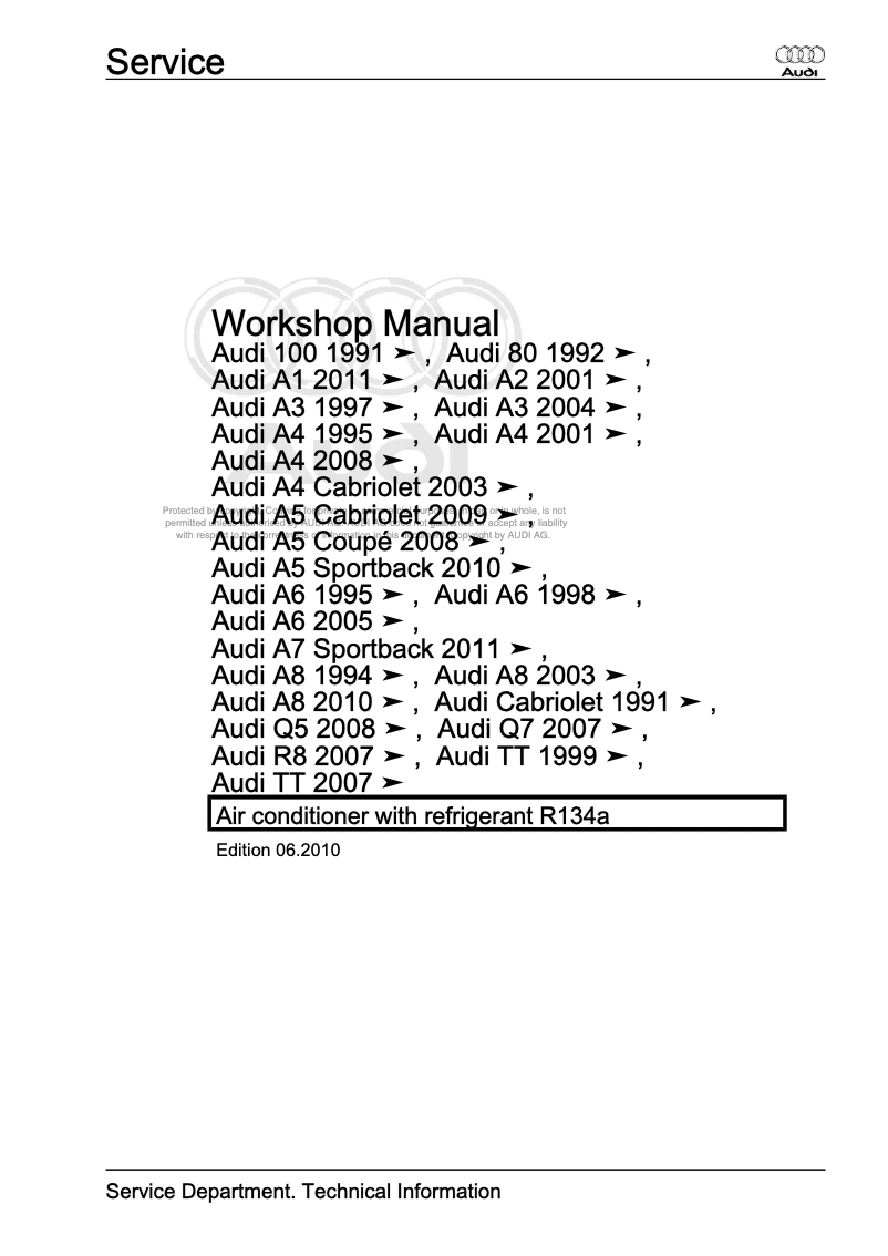 Imagen de la primera página del manual del dispositivo A8 (2010)