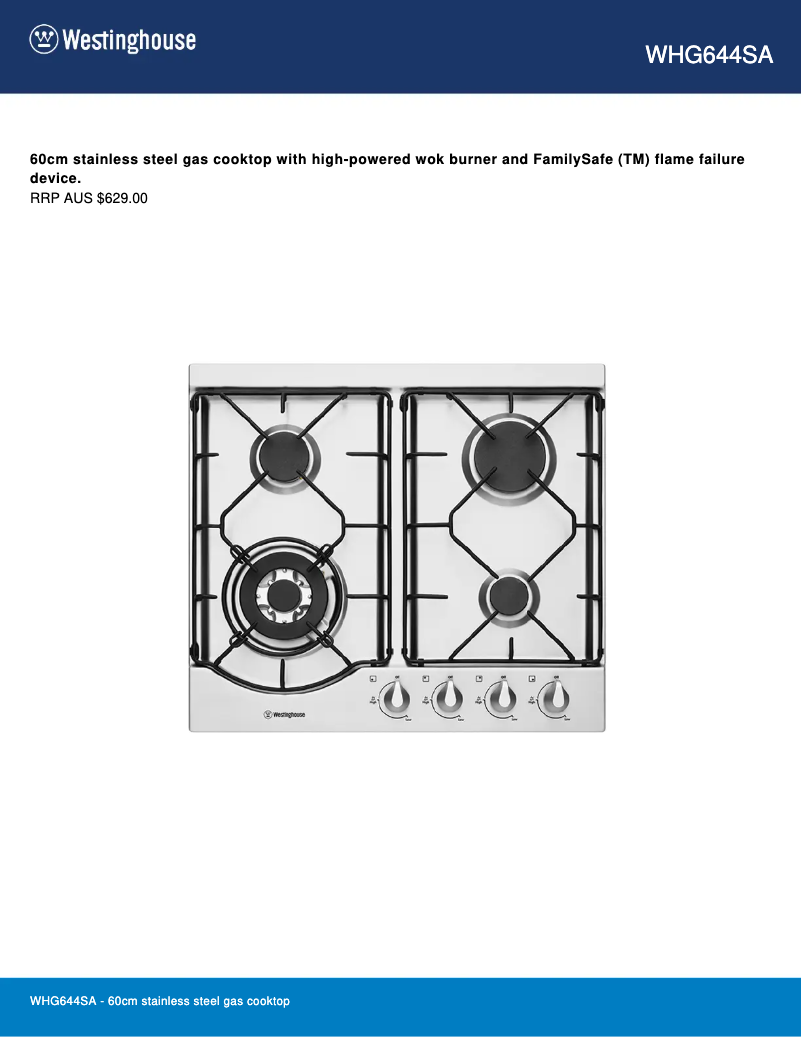 Image de la première page du manuel de l'appareil WVE615S
