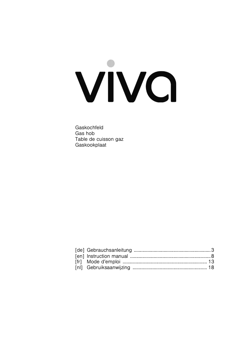Page n°1 - Manuel utilisateur Viva VVK27G3350