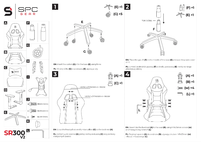 Page n°1 - Manuel utilisateur SPC SR300 V2