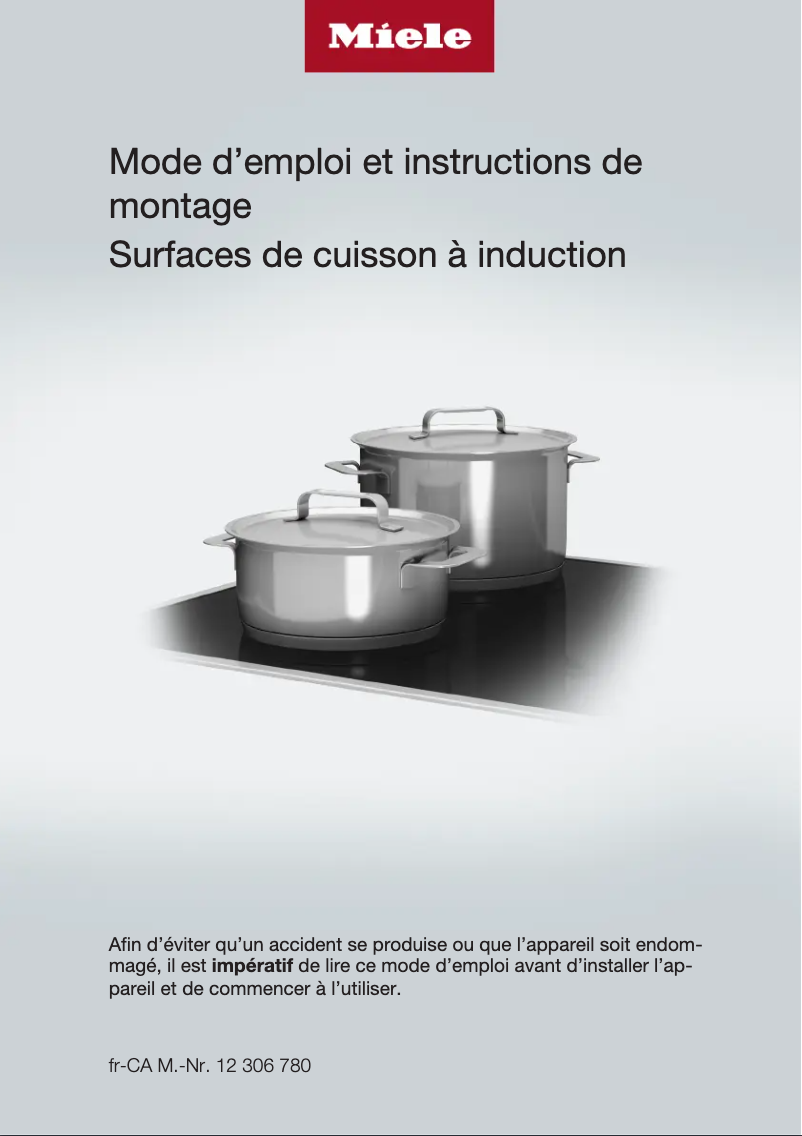 Image de la première page du manuel de l'appareil KM 7730 FR