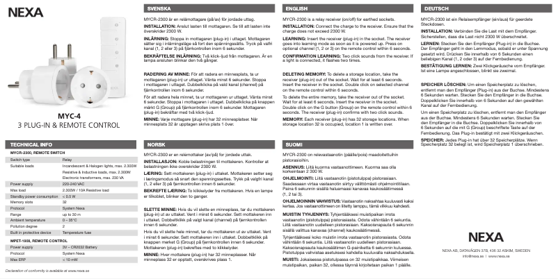 Image de la première page du manuel de l'appareil MYC-4