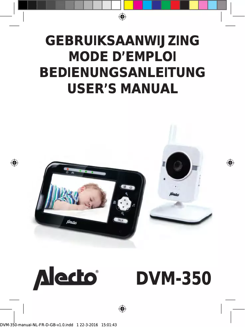 Image de la première page du manuel de l'appareil DVM-350