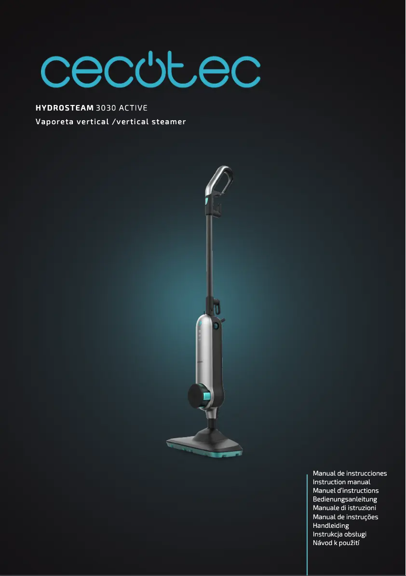 Página 1 del manual Manual de usuario Cecotec HydroSteam 3030 Active