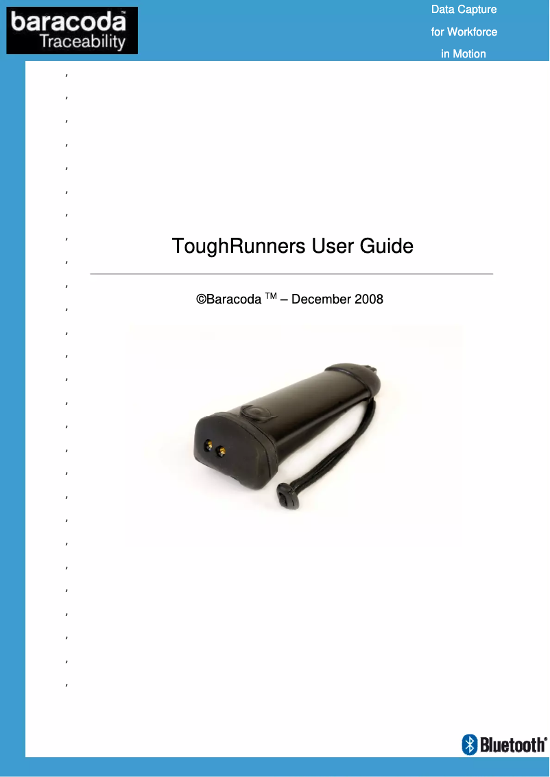 Page 1 de la notice Manuel utilisateur Baracoda ToughRunners