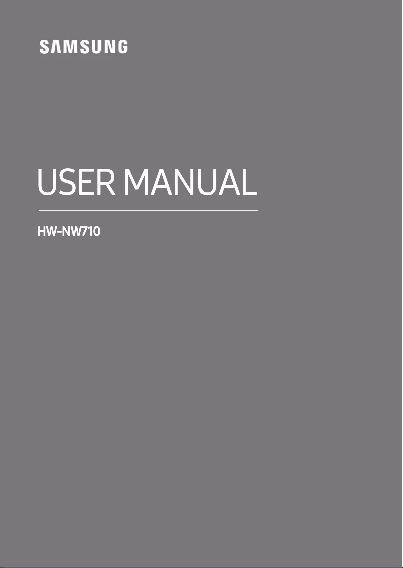 Image de la première page du manuel de l'appareil HW-NW710