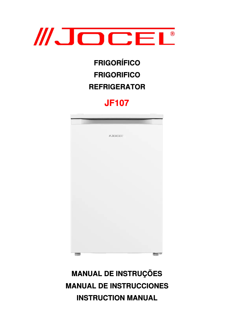 Page 1 de la notice Manuel utilisateur Jocel JF107