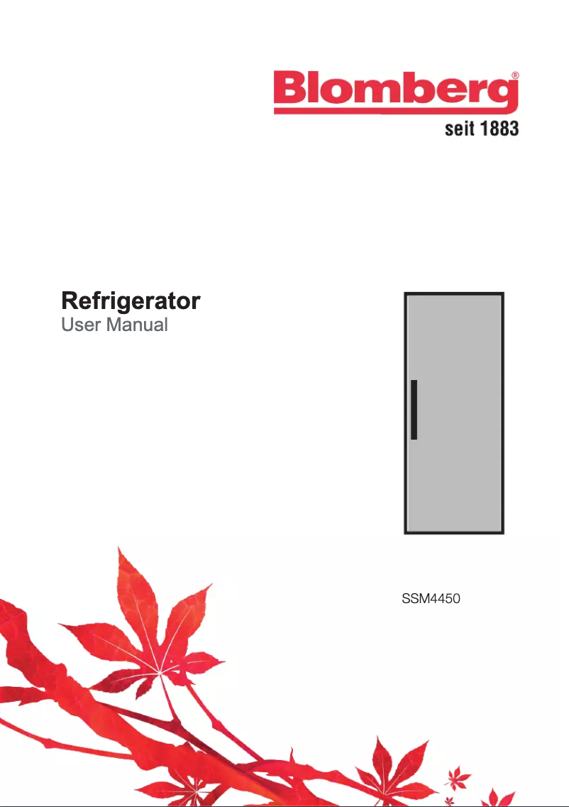 Page 1 de la notice Manuel utilisateur Blomberg SSM4450