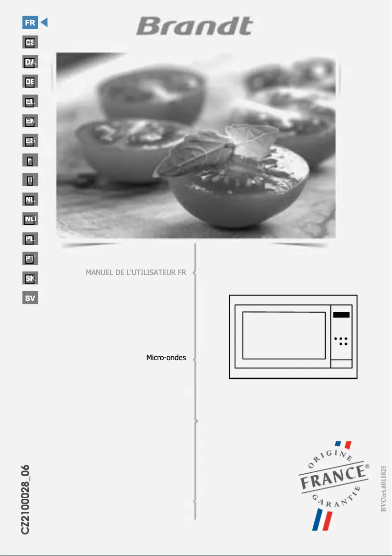 Image de la première page du manuel de l'appareil BMS7120W