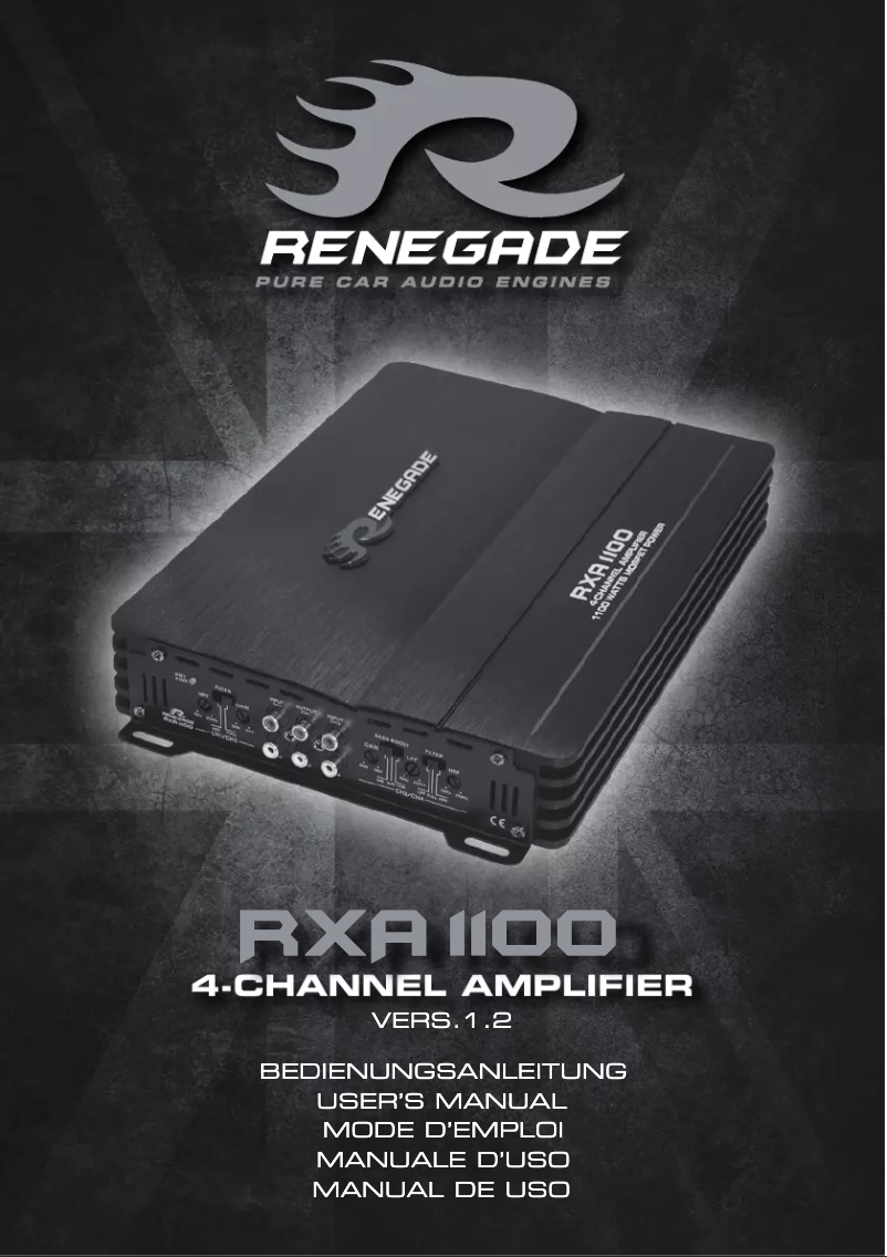 Page n°1 - Manuel utilisateur Renegade RXA1100