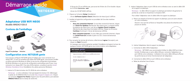 Imagen de la primera página del manual del dispositivo WNDA3100v3