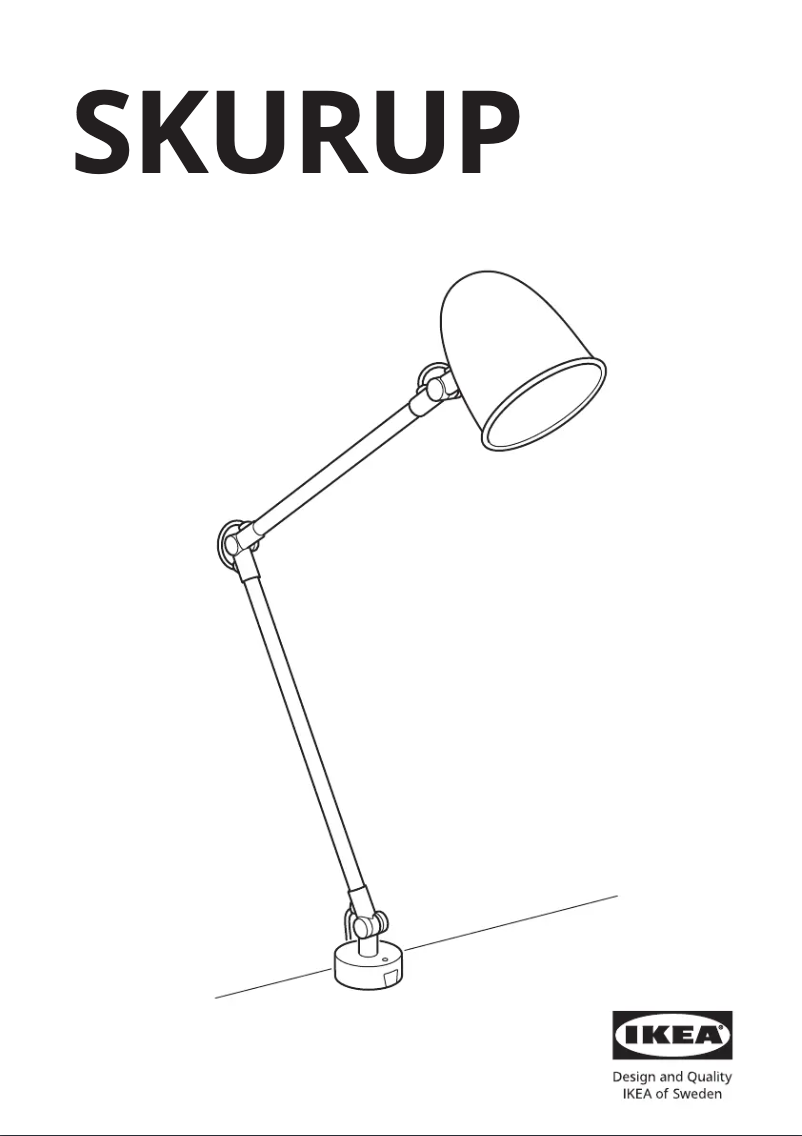 Page 1 de la notice Manuel utilisateur Ikea SKURUP 804.711.43