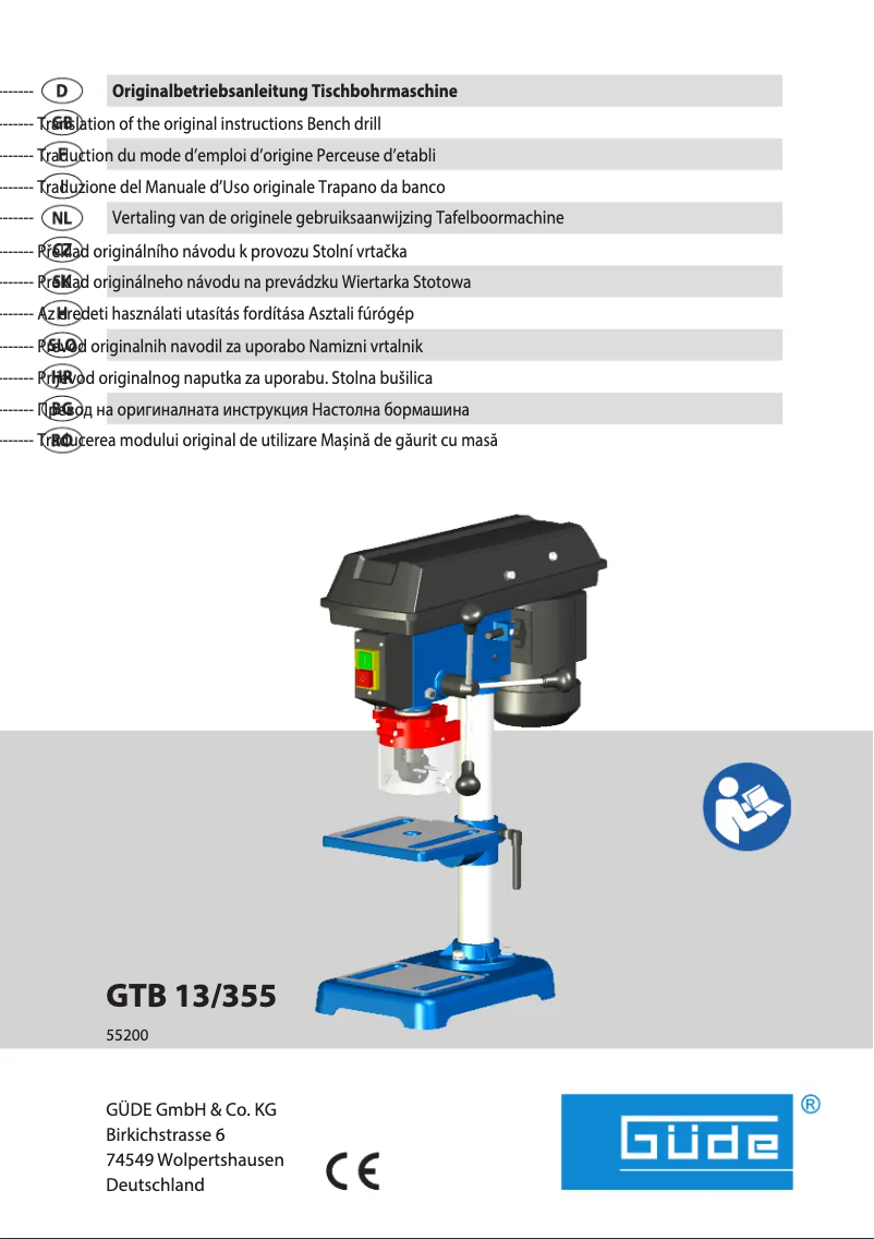 Page n°1 - Manuel utilisateur Güde GTB 13