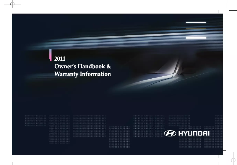 Image de la première page du manuel de l'appareil Elantra GT (2011)