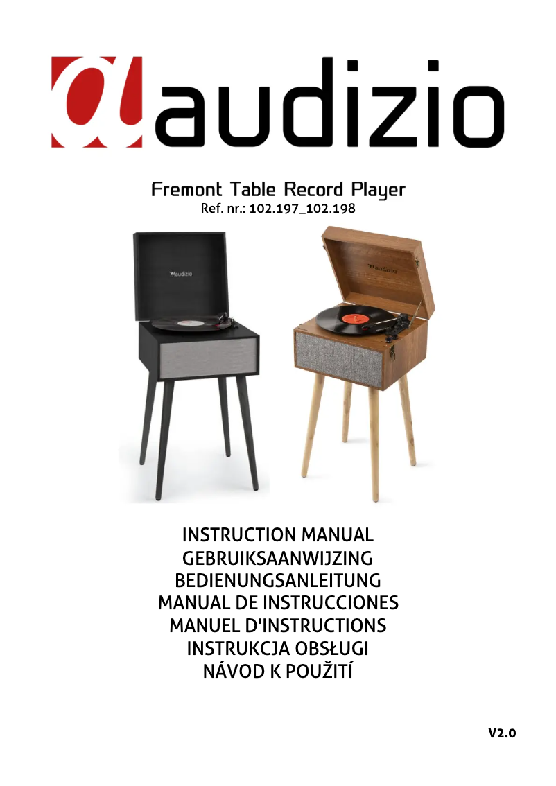 Page n°1 - Manuel utilisateur Audizio Fremont