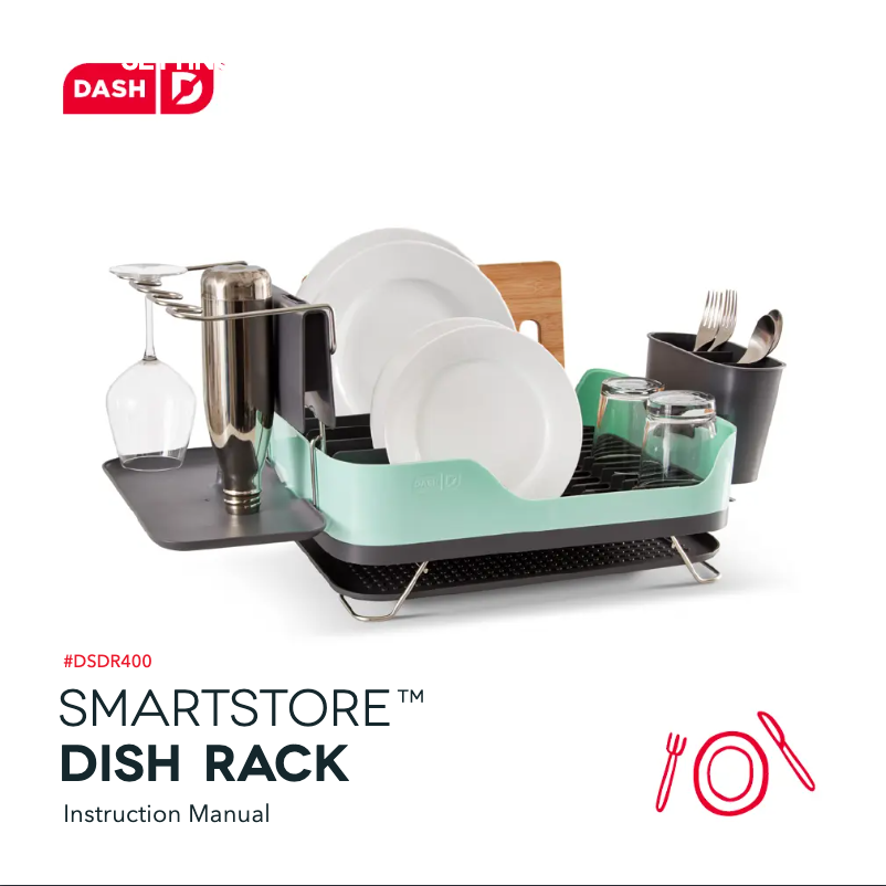 Page n°1 - Manuel utilisateur Dash SmartStore Dish Rack DSDR400GBWH02