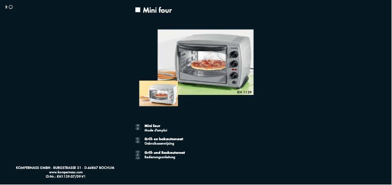 Image de la première page du manuel de l'appareil KH 1139