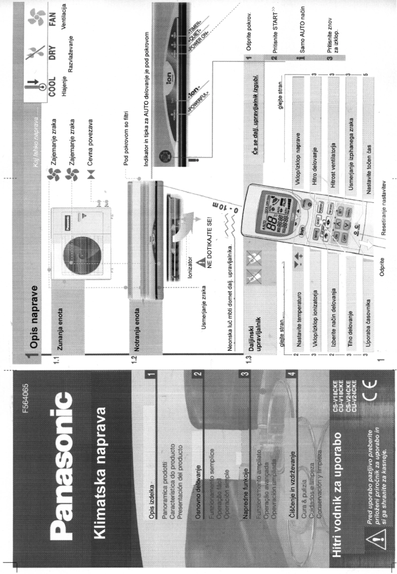 Page n°1 - Manuel utilisateur Panasonic CU-V24CKE