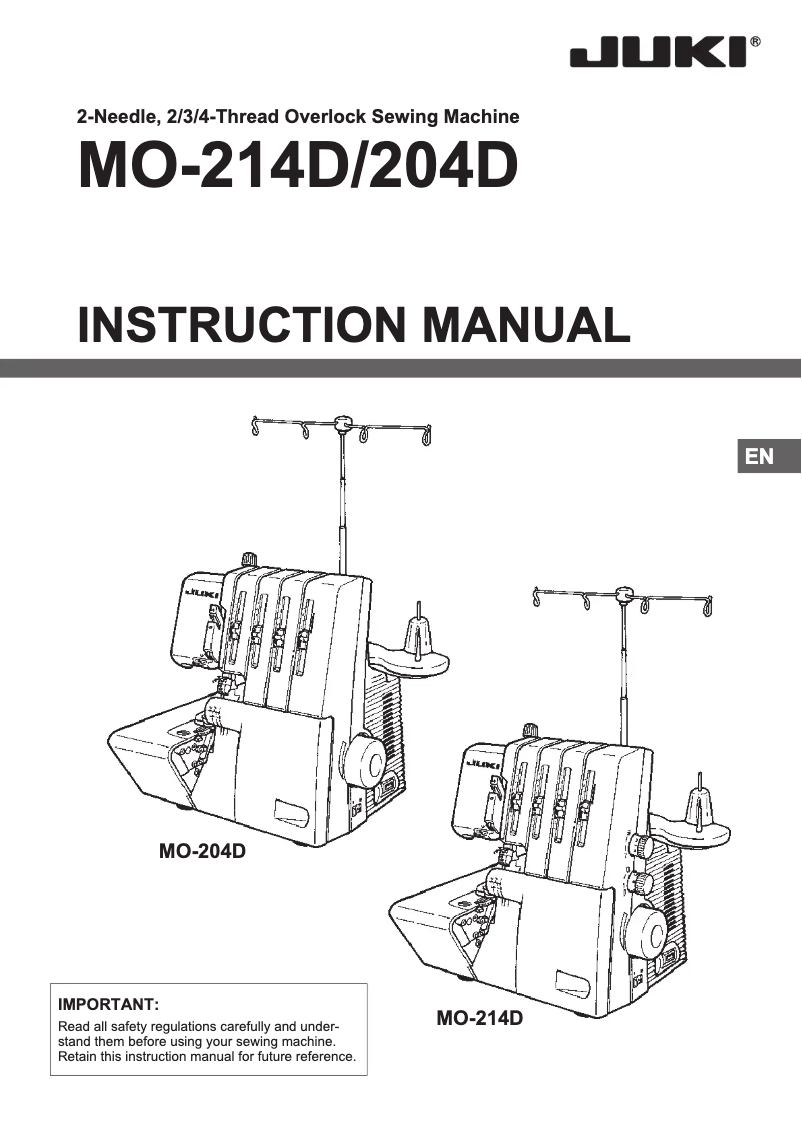 Image de la première page du manuel de l'appareil MO-214D